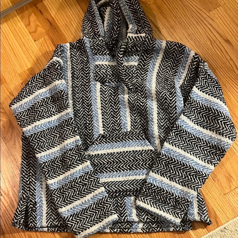 Black and White Patterned Hoodie